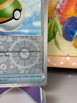 Nest Ball - 084/091 Sv: Paldean Fates Reverse Holo Pokemon Trainer Card TCG NM/M - Image 5