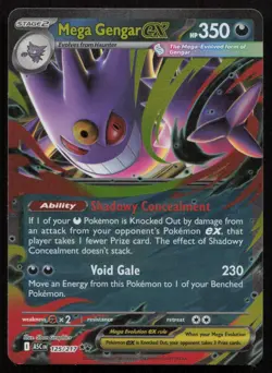 Mega Gengar ex 125/217 Double Rare Ascended Heroes Pokemon Holo Near Mint - Image 1