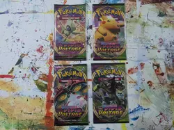 Pokemon TCG Vivid Voltage Booster Packs x4 - Complete Art Set w/ Sleeves - Image 1