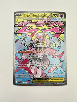 Mega Diancie EX 267/217 Secret Rare Ascended Heroes Holo Full Art NM English - Image 1
