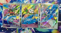 Pokemon TCG First Partner Illustration Collection Series 1 Gen 7 Alola Starters - Image 1