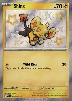 Shinx - SV: Paldean Fates 135/091 Pokemon TCG Holo Foil NM - Image 1