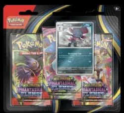 pokemon phantasmal flames 3 pack blister weavile Factory Sealed - Image 1