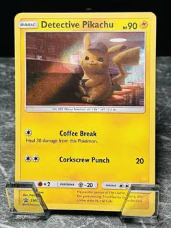Detective Pikachu SM190 Black Star Promo Pokemon TCG English NM - Image 1