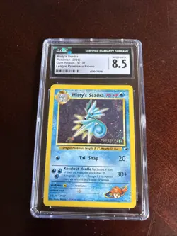 [CGC 8.5] Pokemon Misty’s Seadra Holo 2000 LEAGUE PRERELEASE PROMO #9 NM/Mint+ - Image 1