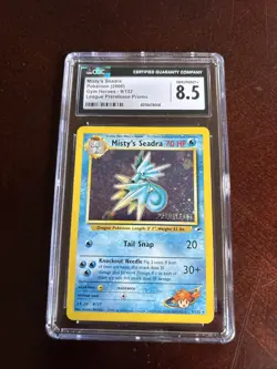 [CGC 8.5] Pokemon Misty’s Seadra Holo 2000 LEAGUE PRERELEASE PROMO #9 NM/Mint+ - Image 2