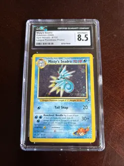 [CGC 8.5] Pokemon Misty’s Seadra Holo 2000 LEAGUE PRERELEASE PROMO #9 NM/Mint+ - Image 3