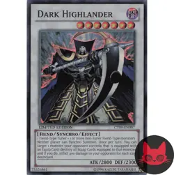 Yugioh Dark Highlander CT09-EN007 Super Rare Limited Edition LP - Image 1