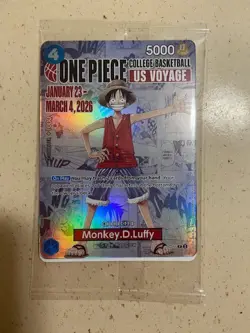 Monkey.D.Luffy (055) (College Basketball US Voyage) P-055 One Piece Promotion... - Image 1