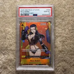 PSA 10 2026 ONE PIECE STARTER DECK ST29-ALTERNATE ART #009 NICO ROBIN GEM MINT - Image 1