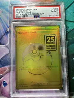 Monster Ball PSA8 Pokemon Trading Card Gem Mint Certified - Image 1