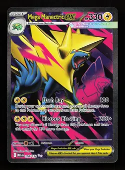 Mega Manectric ex 158/132 Ultra Rare Mega Evolution Pokemon Card - Image 1