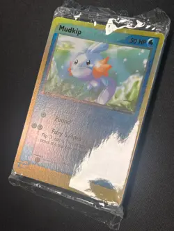 Mudkip Reverse Holo Black Star E-League Promo 010 Sealed Pack 16 Pokemon Cards - Image 3