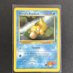 Misty's Psyduck (Uncommon) 54/132 Gym Heroes 2000 Basic 50HP Pokemon TCG Card - Image 1