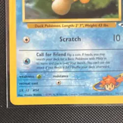 Misty's Psyduck (Uncommon) 54/132 Gym Heroes 2000 Basic 50HP Pokemon TCG Card - Image 5