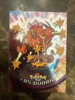 Pokemon Topps Series 1 Dodrio #85 Rare Holo Foil Card 1999 Vintage Authentic - Image 1