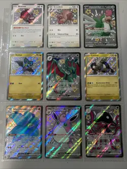 Pokemon TCG Paldean Fates Baby Shiny Holo Rare Lot of 9 Cards NM Shiny Rare SV - Image 1