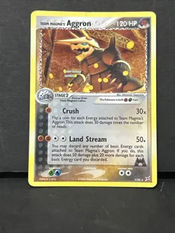 Pokemon Card TCG Team Magma's Aggron 7/95 Holo TEAM MAGMA VS TEAM AQUA HOLO - Image 1