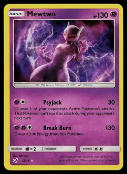 Pokemon Card - Mewtwo Detective Pikachu 12/18 Ultra Rare - Image 1