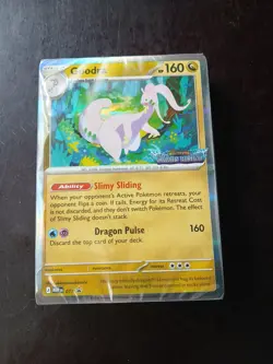 Chaos Rising Pre Release Stamp Promo Goodra. Sealed 40 Card Deck - Image 1
