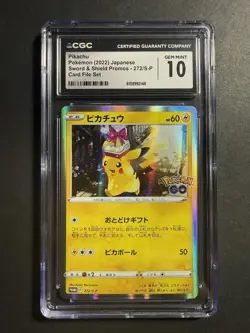 Pikachu Pokemon 2022 Japanese Sword & Shield Promos - 272/S-P CGC GEM MINT 10 - Image 1