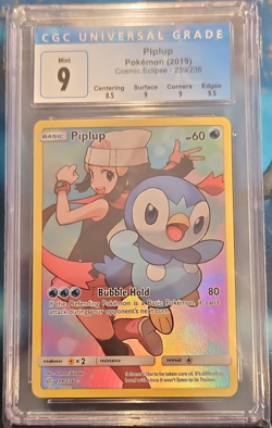 Pokemon TCG Piplup #239/236 Secret Rare Holo Full Art CGC 9 English 2019 - Image 1