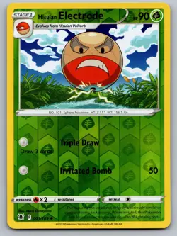 Hisuian Electrode 003/189 UC Astral Radiance Pokemon Reverse Holo NM/M - Image 1