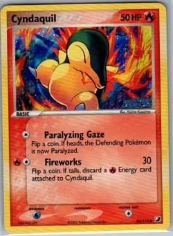 Cyndaquil 54/115 Reverse Holo Stamp Unseen Forces - Pokemon Card - NM - Image 1