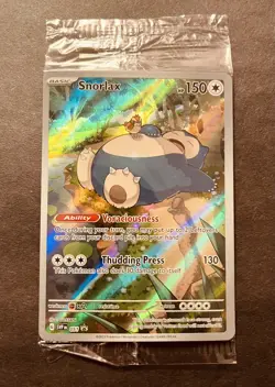 Pokemon TCG Snorlax 051 SV Scarlet & Violet 151 Promo Card Sealed - Image 1