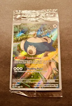 Pokemon TCG Snorlax 051 SV Scarlet & Violet 151 Promo Card Sealed - Image 2