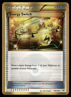 Pokemon Cards Energy Switch 109/108 Roaring Skies Secret Rare MP - Image 1