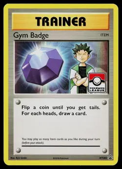 Pokemon Card - Gym Badge (Brock) XY Promo XY203 Holo Promo - Image 1