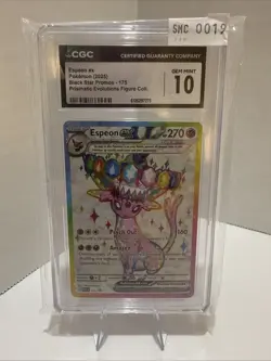 Pokemon Espeon ex CGC 10 Gem Mint Black Star Promo SVP 175 Holo EX Card - Image 1