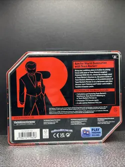 Team Rocket Tin [Team Rocket's Mewtwo ex] Pokemon TCG - Factory Sealed New - Image 3