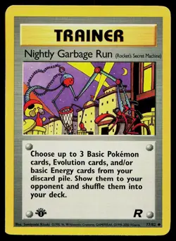 Pokemon Card Team Rocket Nightly Garbage Run 77/82 1st Edition Uncommon - Image 1