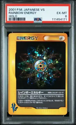 Pokemon Cards VS Series Rainbow Energy PSA6 Collectible Card - Image 1