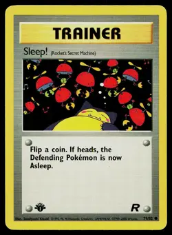 Pokemon Card Team Rocket Sleep! 79/82 1st Edition Common - Image 1