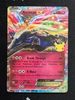 Xerneas EX 97/146 Celebrations: Classic Collection Pokemon NM Holo - Image 1