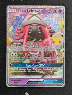 Tapu Lele GX 60/145 Celebrations: Classic Collection Pokemon NM Holo - Image 1