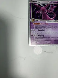 Espeon EX (W/ Swirl!) Pokemon 2005 Unseen Forces 102/115 Holo - Image 4