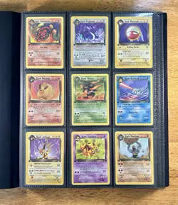 Pokemon Game 2000 Team Rocket 1st Edition Complete Common/Uncommons #32-70,73-79 - Image 1