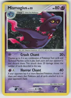 Mismagius 7/100 Holo Rare Stormfront Pokemon Holo Moderately Played - Image 1