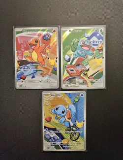 Pokemon TCG First Partner Illustration Collection Series 1 Kanto GEN 1 Set - Image 1