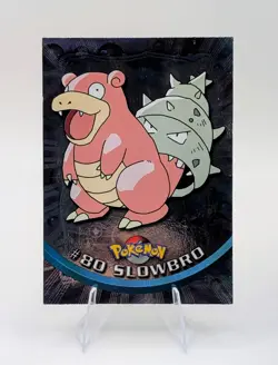 2000 Topps Pokemon Blue Logo: Slowbro Foil #80 - NM/LP - Image 1