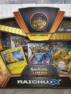 Pokemon Shining Legends Special Collection Raichu-GX Box SEALED New pikachu - Image 2
