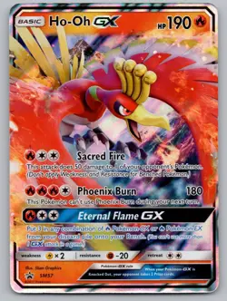 Ho-Oh GX - SM57 Holo Promo Sun & Moon Promo Pokemon Moderately Played - Image 1