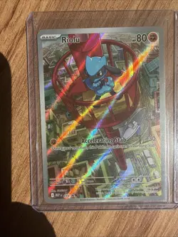 Pokemon TCG Riolu Illustration Rare Pokemon center promo - Image 1