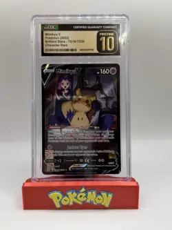 Pokemon Company Mimikyu V TG16/TG30 Brilliant Stars TG Holo Ultra Rare EN CGC 10 - Image 1