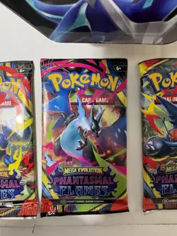 Pokemon TCG Lot -Dialga Ex Tin - 5x Phantasmal Flames Booster Packs Sealed Lot - Image 2