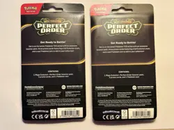 Pokemon TCG 2x Perfect Order Check Lane Blister Packs Factory Sealed Fast Ship - Image 2
